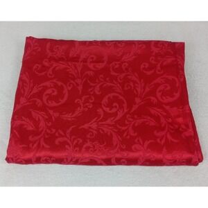Vintage Red Damask‎ Tablecloth 102x64 Oblong Holiday Christmas Formal Banquet
